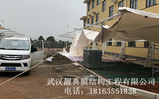 膜结构车棚案例